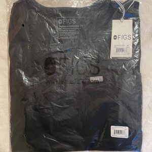 Figs Catarina Scrub Top - XSP Black